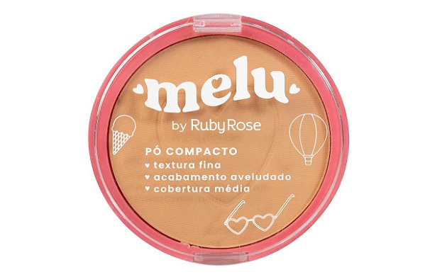 Pó Compacto (cor MC60) - Melu by Ruby Rose