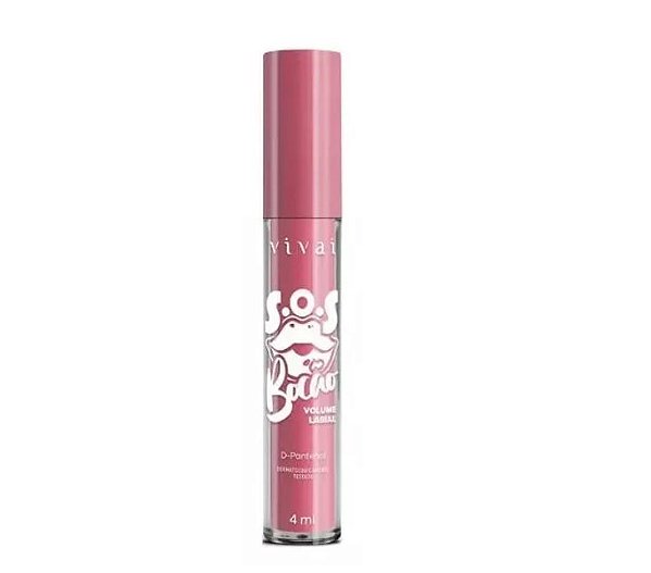Lip Gloss Batom Volumoso Sos Bocão - Hidratação E Volume - Rosa