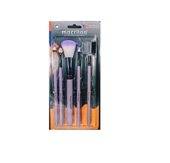 Kit de 5 pincéis para maquiagem Macrilan KP5-9 roxoImagem 2 de