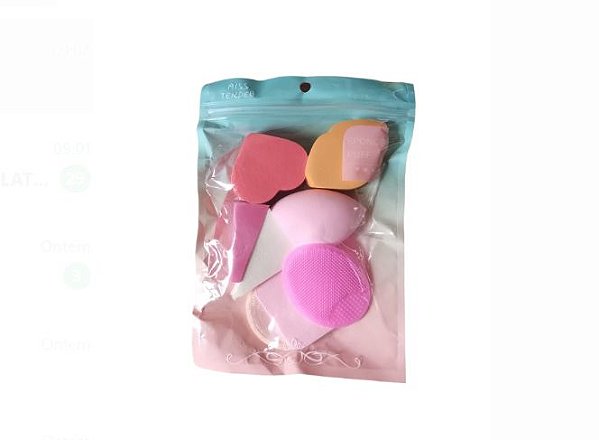 Kit Esponjas para maquiagem