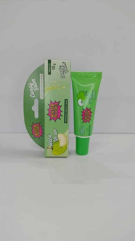 Hidratante Protetor Labial Candy Balm Maçã Verde - Super Poderes