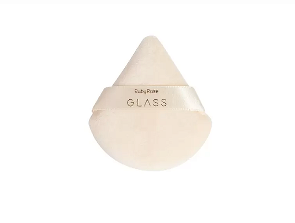 Esponja De Maquiagem Glass Ruby Rose Powder Puff