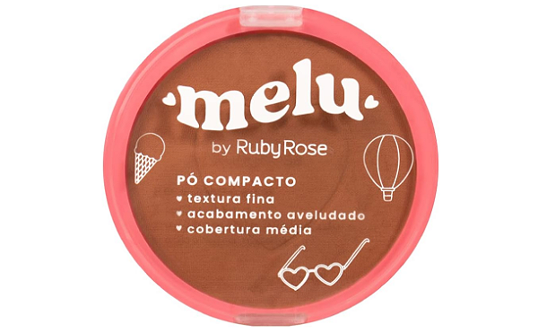 Pó Facial Compacto Melu E160 RubyRose