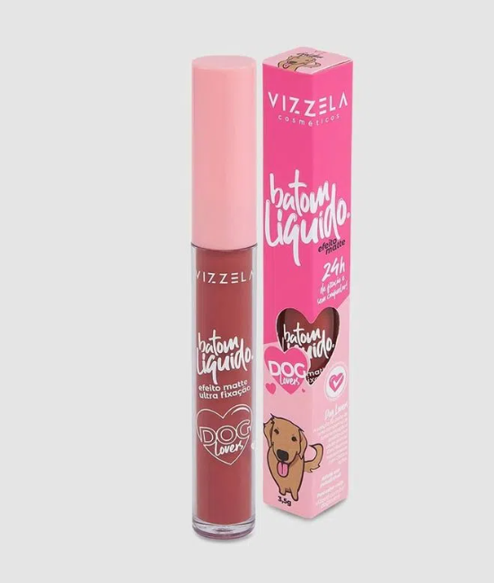 Batom líquido Vizzela - cor 06 golden