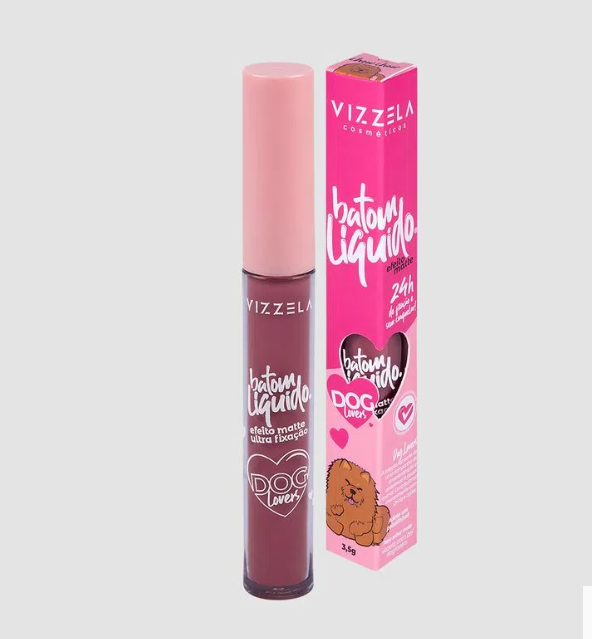 Batom líquido Vizzela - cor 17 chow chow