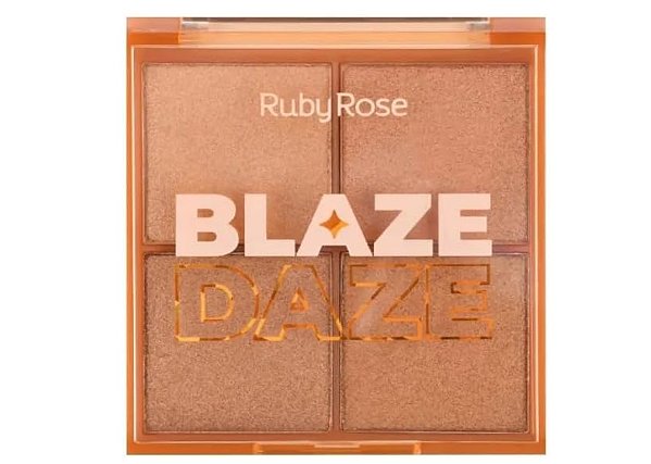 Paleta De Iluminador Glow Blaze Daze cor 3 by Ruby Rose