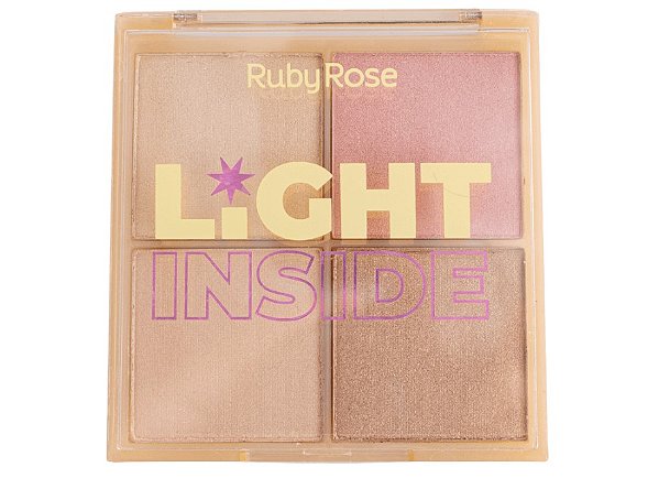 Paleta De Iluminador Glow Light Inside cor 1 by Ruby Rose