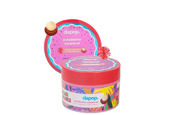 Esfoliante Corporal Perfumado Com Rosa Mosqueta e Macadâmia by Dapop