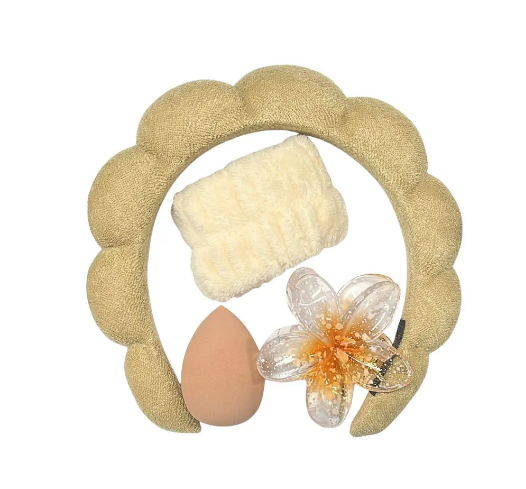 Tiara Nuvem com acessórios Para Skin Care - cor variada