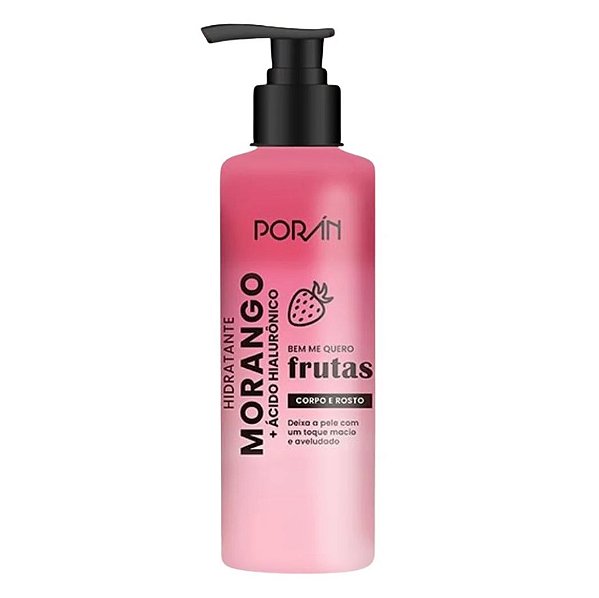 Hidratante Corpo e Rosto Morango - Porán