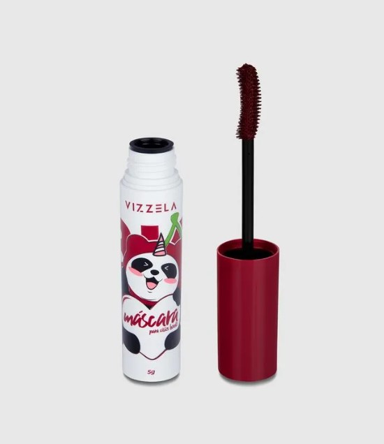 Máscara para Cílios Big No Panda Cherry - Bordô - Vizzela