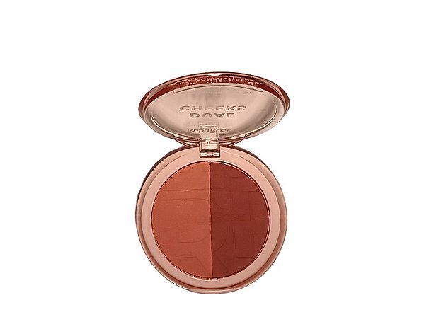 Dual Cheeks Blush Compacto Ivory/Bronze Ruby Rose