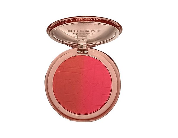 Dual Cheeks Blush Compacto Peachy/Fuchsia Ruby Rose