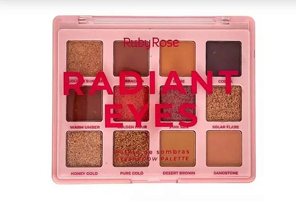 Paleta de sombras radiant eyes by Ruby Rose
