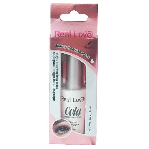 Cola Para Cílios Postiços (Branco/Transparente) – Real Love