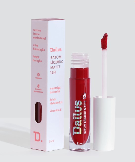 Batom Líquido Matte 12h – Rubi