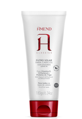 Filtro Solar para cabelos Leave-In Amend Tradicional 180g