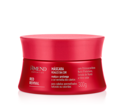 Máscara Realce da Cor Vermelha Amend Expertise Red Revival 300g