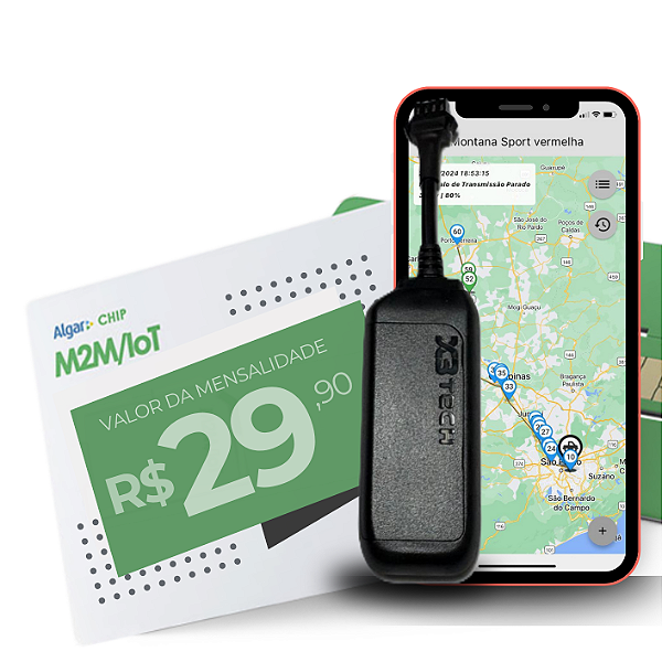 Rastreador Veicular NT40 4G Ontracker com Bloqueio pelo App e Chip Incluso