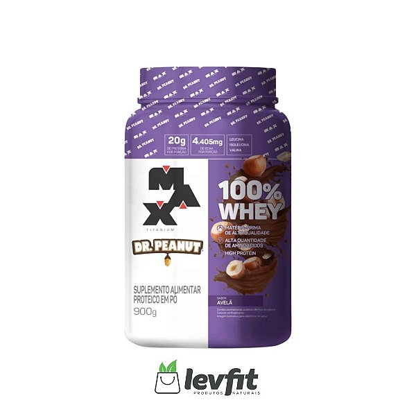 Whey 100% Protein Dr. Peanut Pote 900g - Max Titanium