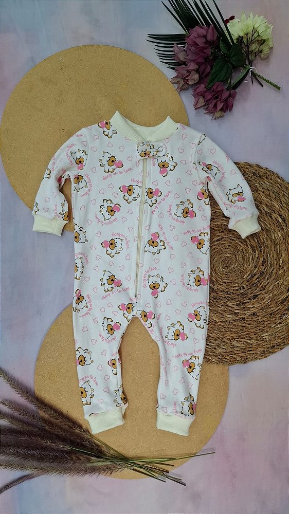 Macacão Manga Longa Feminino Yorkshire