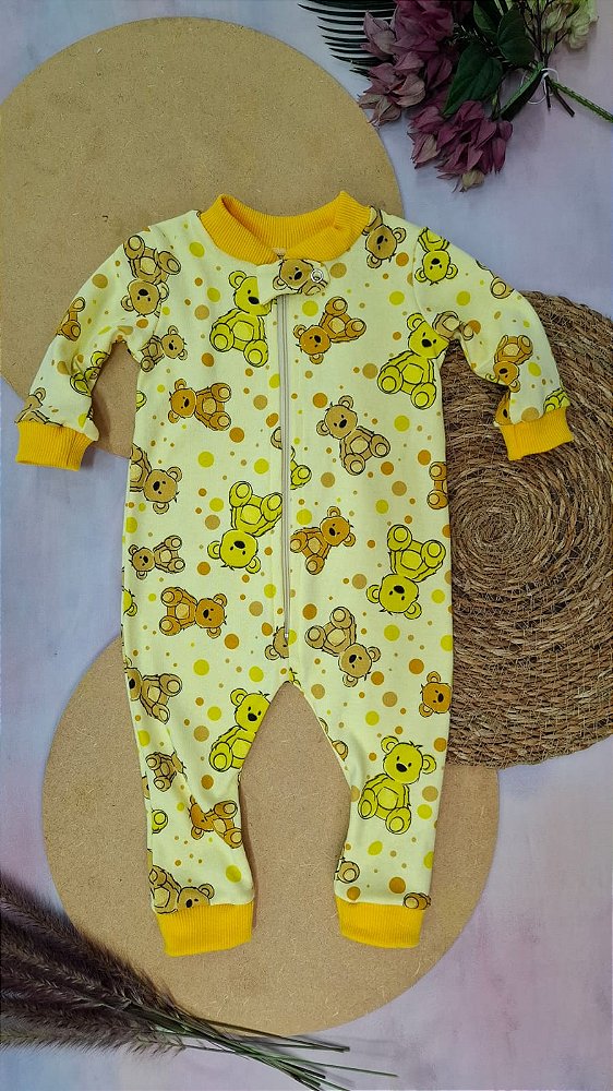 Macacão Manga Longa Unissex Ursos