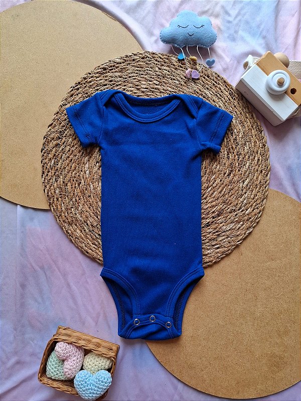 Body Manga Curta Unissex Royal