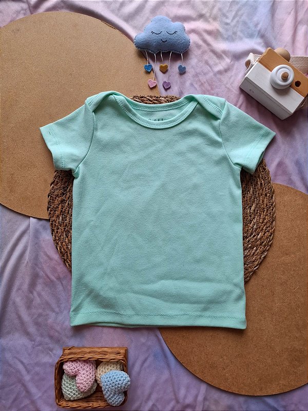 Camiseta Manga Curta Unissex Verde Claro