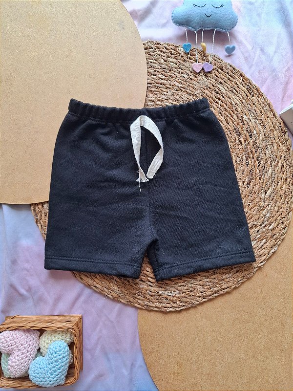 Shorts Moletinho Preto