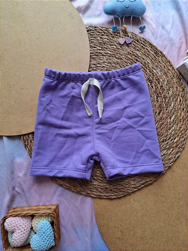 Shorts Moletinho Lavanda