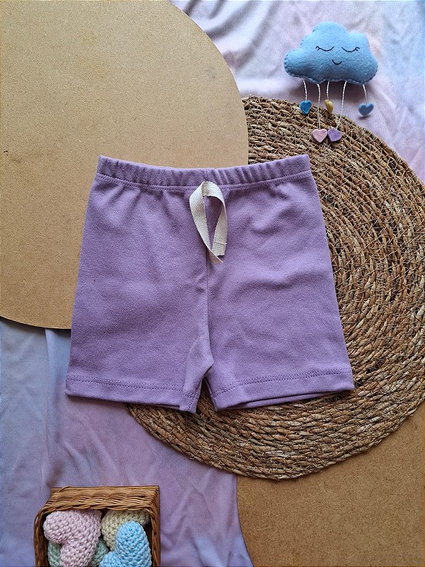 Shorts Suedine Lavanda
