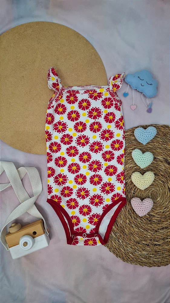 Body Alcinha Margaridas