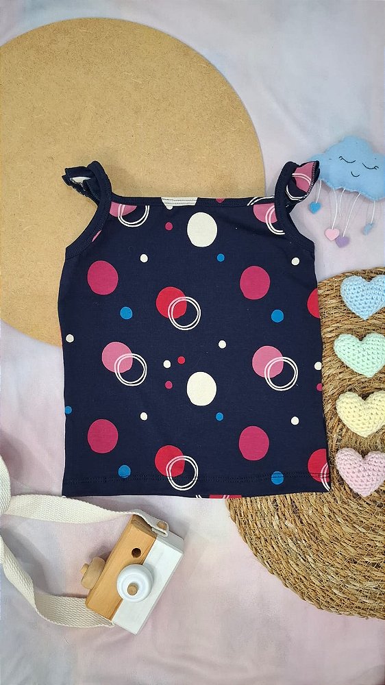 Camiseta Alcinha Bolas