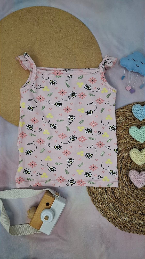 Camiseta Alcinha Abelhinhas