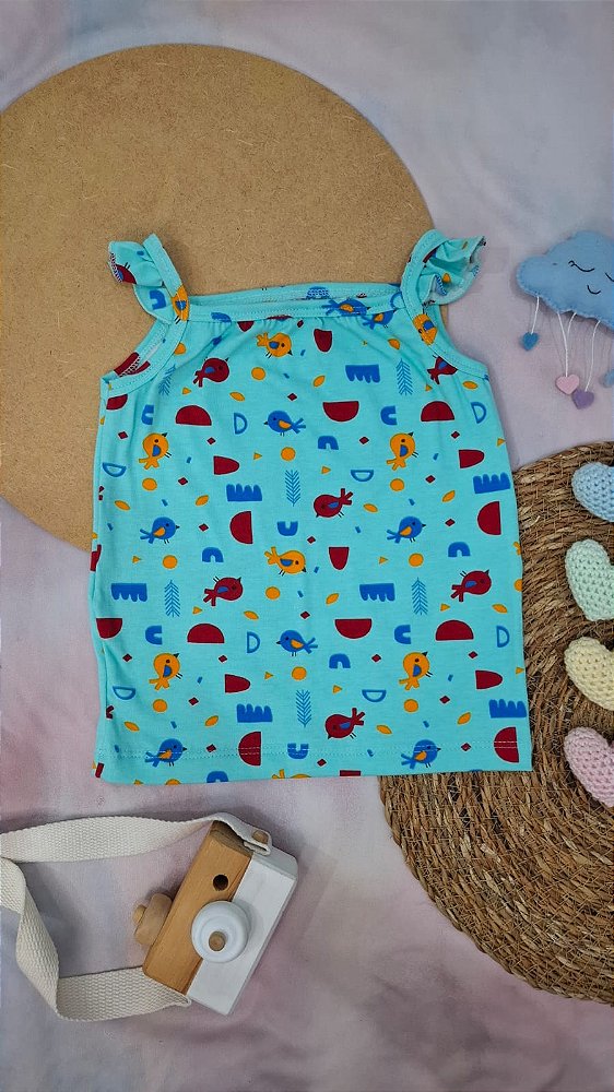 Camiseta Alcinha Passarinhos