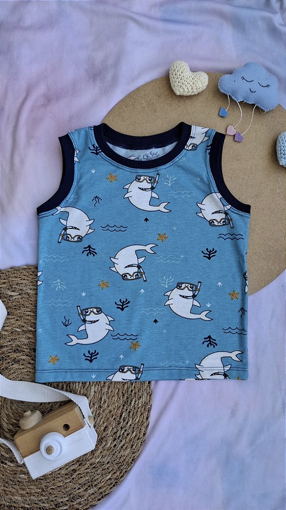 Camiseta Regata Tubarão