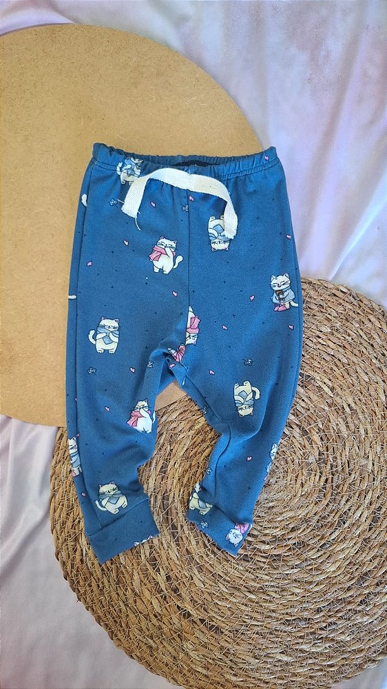 Calça Suede Gatinhos