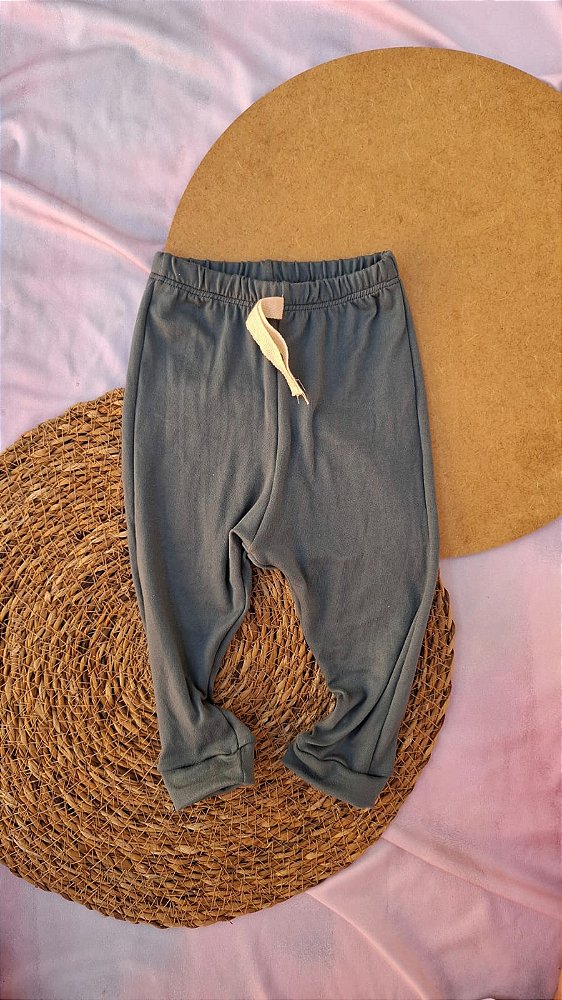 Calça Suede Azul Navy