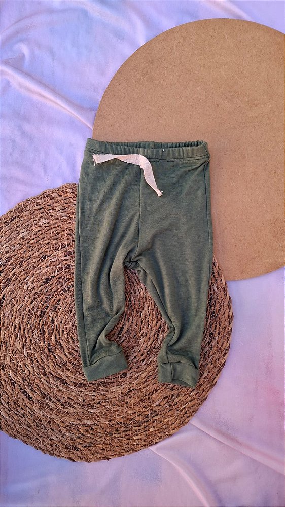 Calça Suede Verde Militar