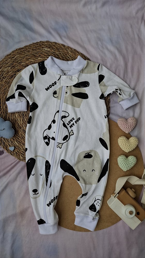 Macacão Malha Dogs Woof