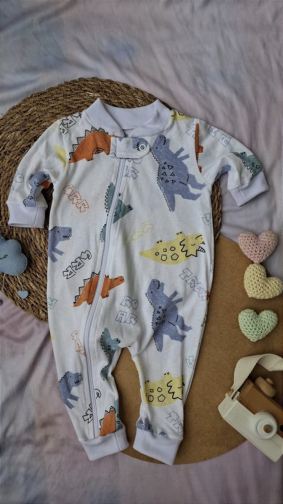 Macacão Malha Dinossauros