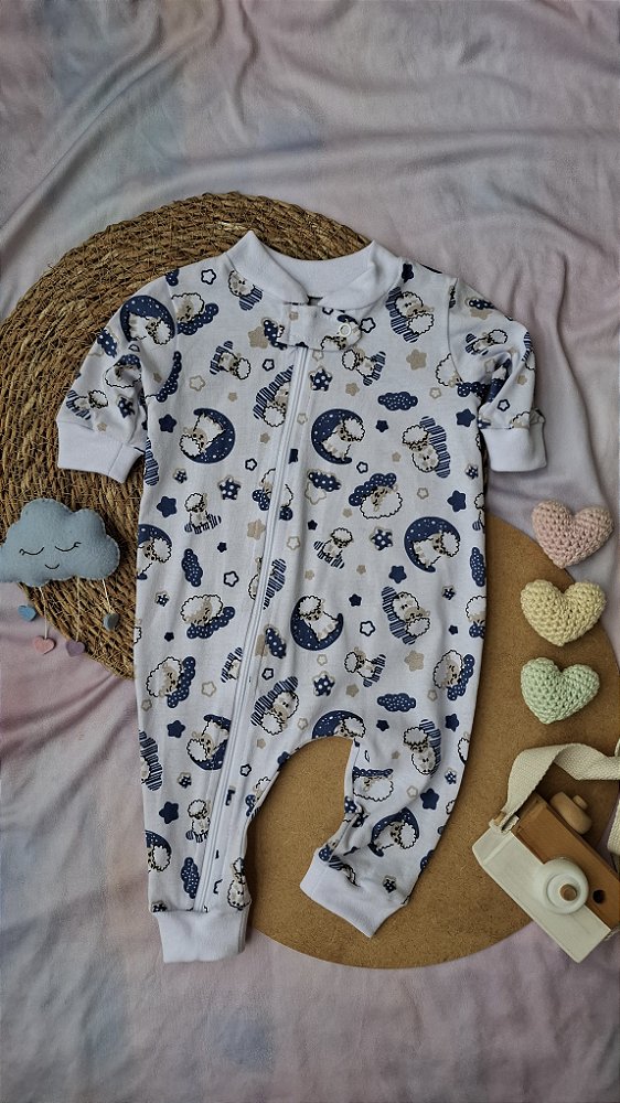 Macacão Malha Ovelhinhas