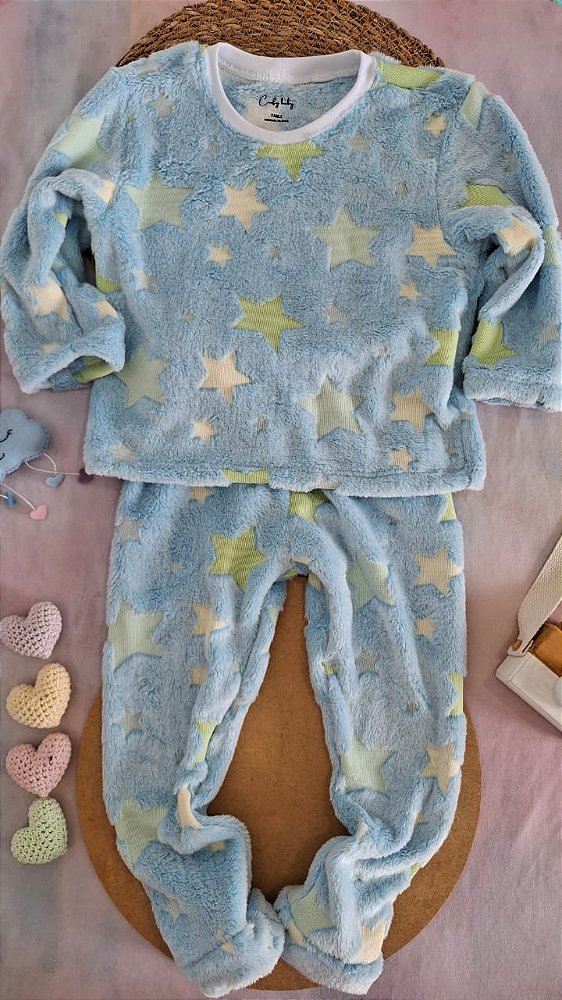Conjunto Fleece Estrelinhas