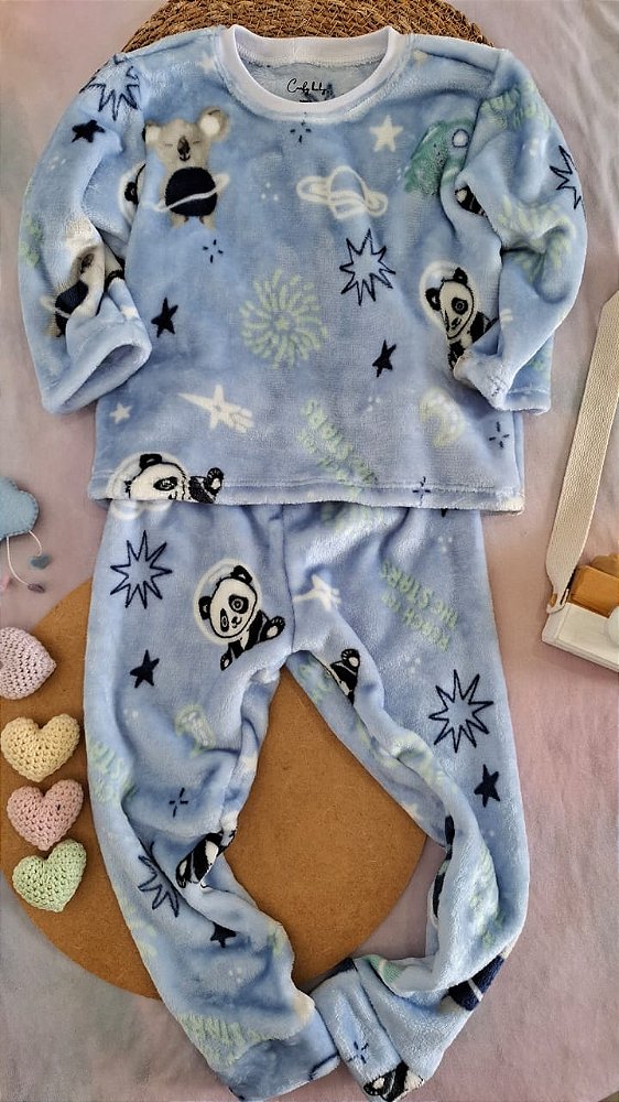 Conjunto Fleece Astro Panda