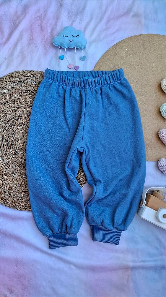 Calça Moletom Azul Celeste