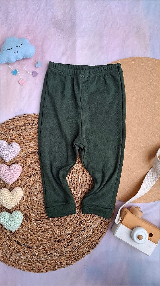 Calça Suede Verde Militar