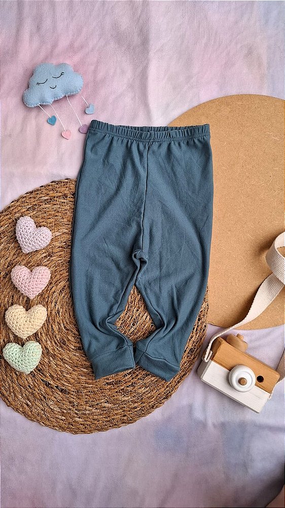 Calça Suede Navy Básica