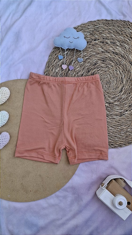 Shorts Suede Laranja