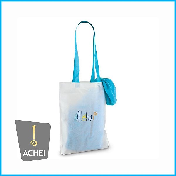 Kit Sacola PVC e Toalha de Praia