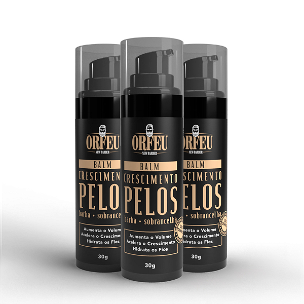 3x Balm Crescimento de Barba
